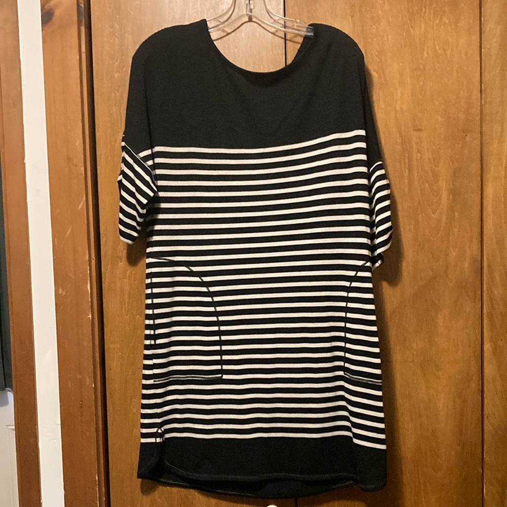 Striped mini dress